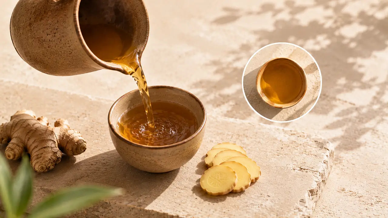 Ginger tea for indigestion traditional use and recipe feature image