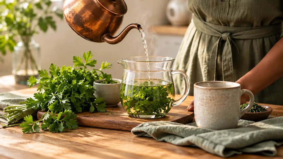 Parsley tea benefits a kitchen herb worth brewing feature image