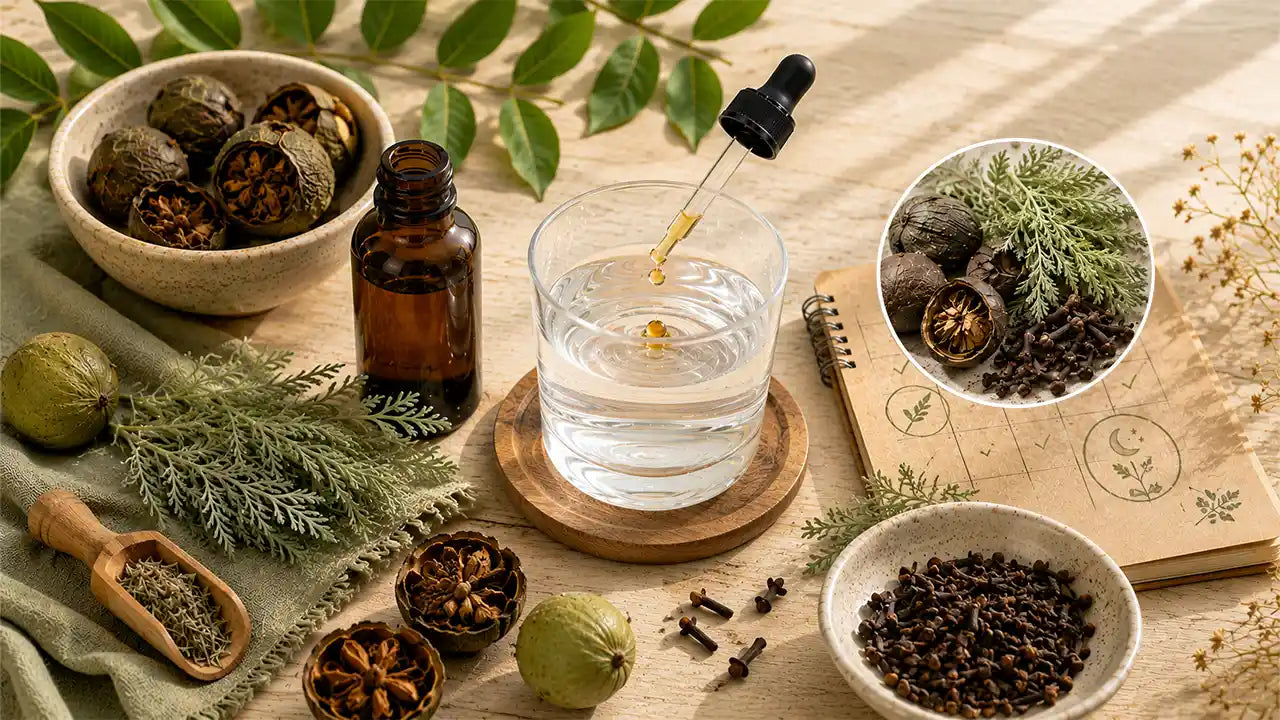 How to use black walnut and wormwood tincture dosage feature image