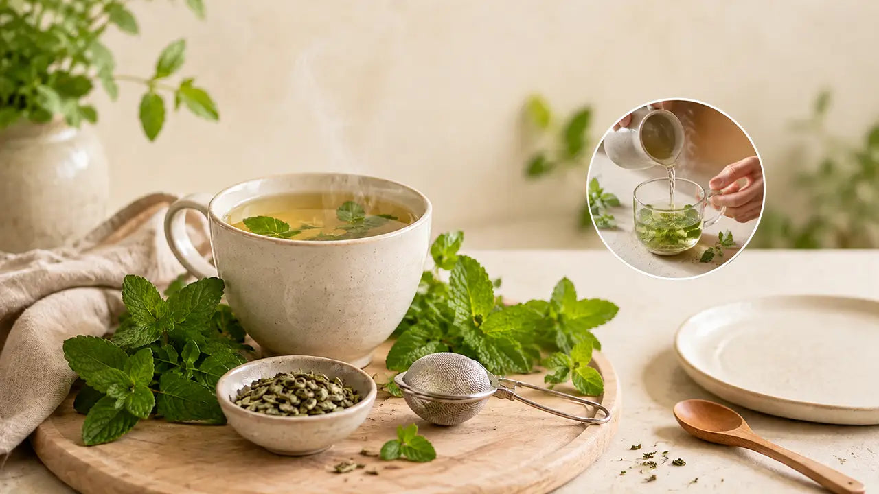 Peppermint tea for bloating a gentle after meal ritual feature image